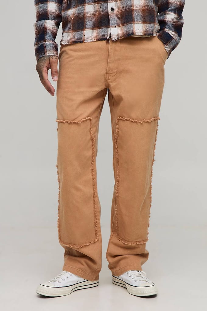 Lang Bleekwas Ontspannen Pasvorm Timmermansbroek | Tan | Size 32