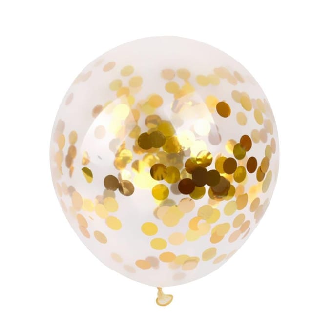 Gouden Confetti Ballonnen (10 stuks / 46 CM)