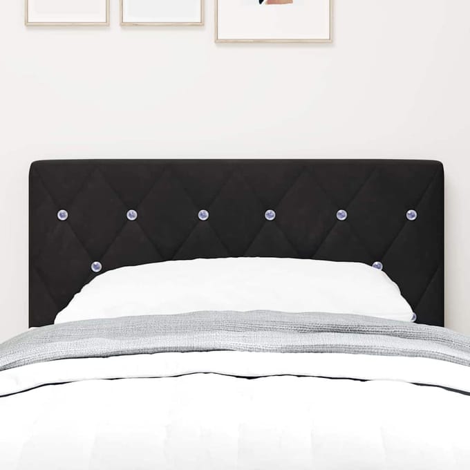 vidaXL - Hoofdbord - Zwart - 80 - cm - Fluweel