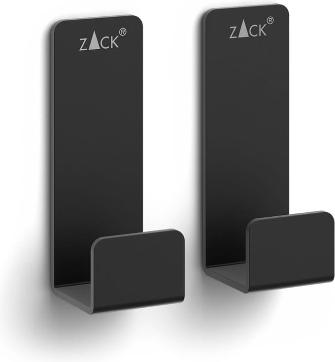 Potes Handdoekhaak 5,5cm Set/2 | Zwart | Staal