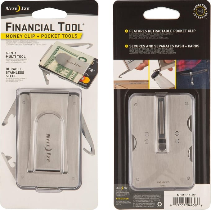 Nite Ize Financiële Tool - Geldclip met Extra Tools