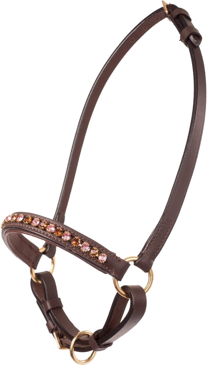 MHS Showhalster Mon Cherie Bruin/Roze/Bruin mt 2