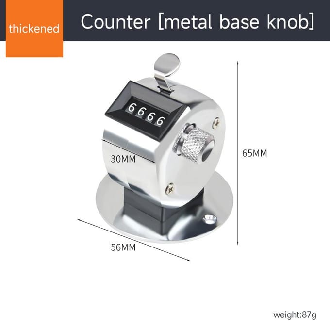 NIEUWE Digitale Hand Tally Counter Handmatige Telling Golf Clicker Trainingscounter 4-cijferig Getal Handheld Tally Counter Mini Mechanisch black
