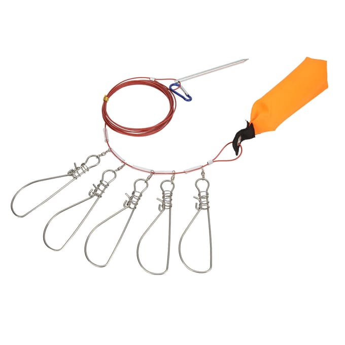 Levende Vis Lock met Schuim Drijver Stok Staaldraad Vis Lock Gesp Vis Stringer Kit voor Buiten orange