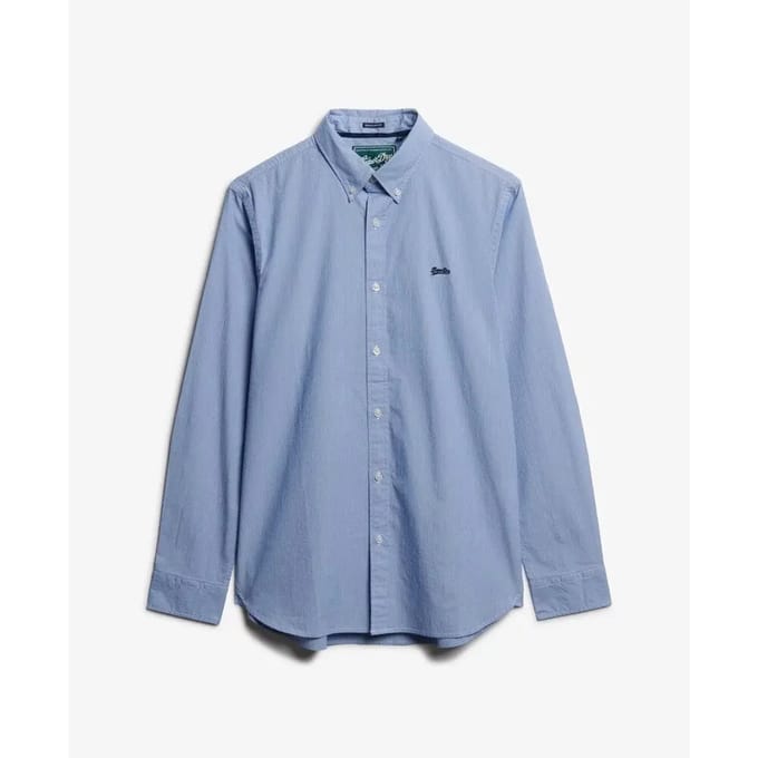 Superdry - Essentials Tailored Lite overhemd - Heren - Lange mouwen shirts