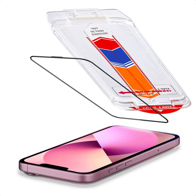 Accezz Screen Protector - Geschikt voor Apple iPhone 17e / 16e / 15 / 14 / 13 Pro / 13 - Gehard Glas Screenprotector + Applicator - 2-pack