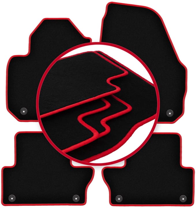 CARLUX-RED automatten voor: Volvo XC60 I crossover (2008-2017)