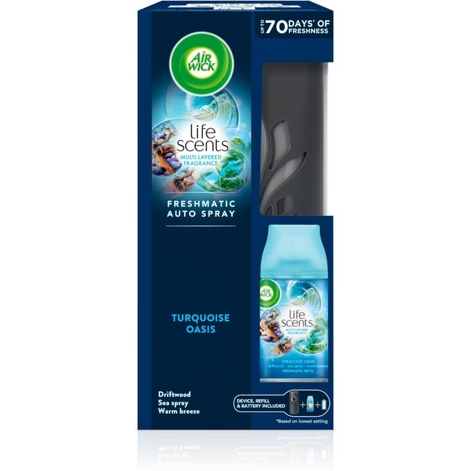 Air Wick Freshmatische Auto Spray Kit Turquoise Oasis 1 st