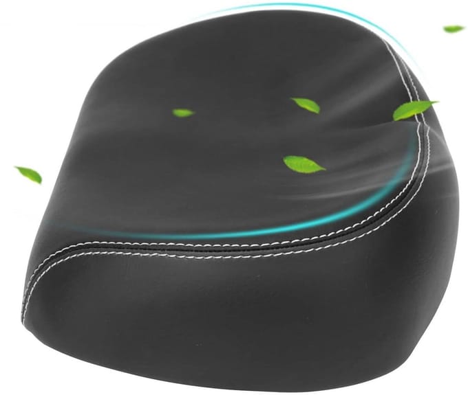 Dailygoods - PU Leer Fietszadel Oversized Comfortabel Vervangend Schuimkussen