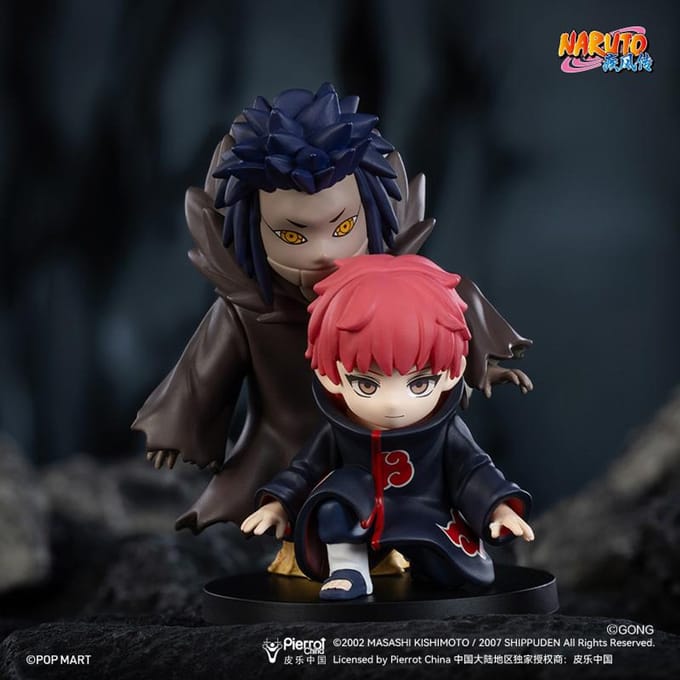 POP MART Naruto: Shippuden Serie Gevecht tegen Akatsuki Thema Figuur blind box black