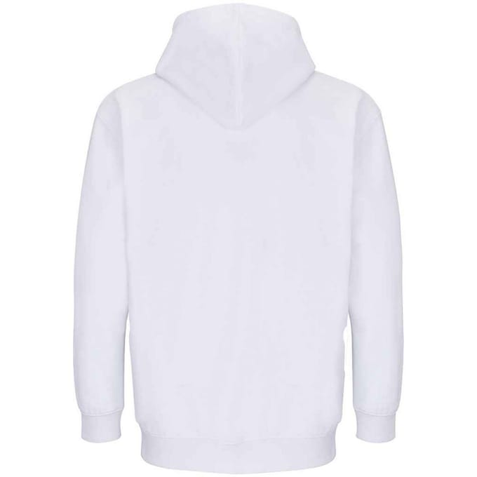SOLS Unisex Carter Full Zip Hoodie voor volwassenen (Wit)