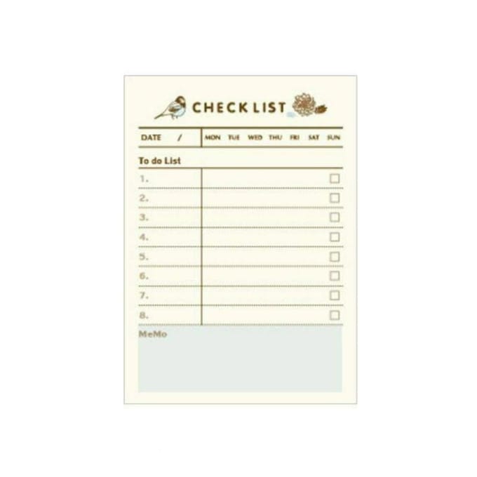 60 Feuilles/set Papeterie Bloc-notes Carnet Agenda Planificateur Emploi du temps Bloc-notes