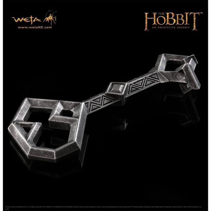 WETA Workshop The Hobbit Replica 1/1 Key to Erebor 13 cm Replica: 1/1