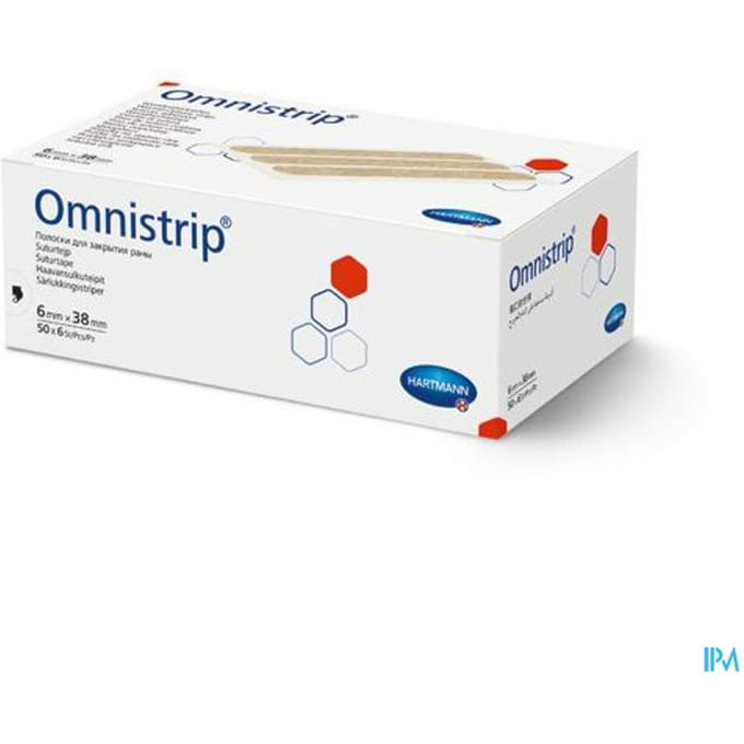 Hartmann - Omnistrip wondhechtstrips - zwaluwstaartjes - 6 x 38mm