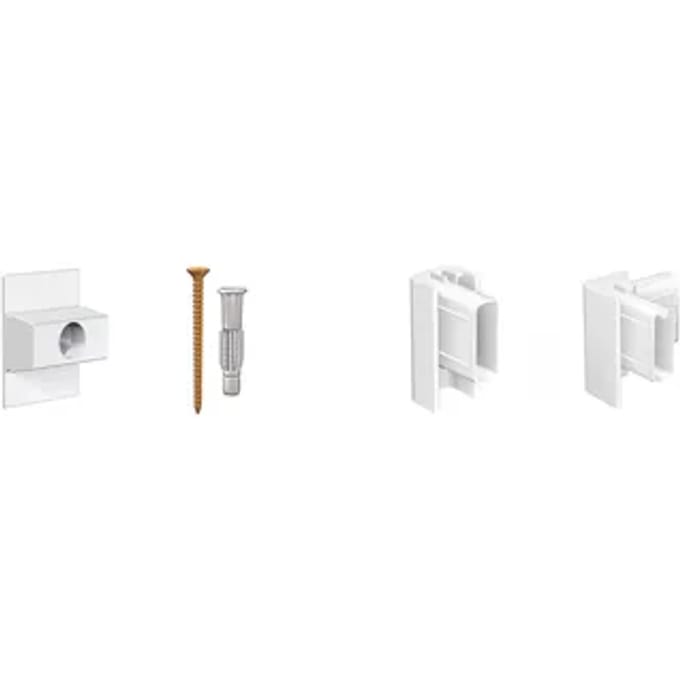 Duraline Ophangset Voor Schilderijrail Phs S/1 - Voor Click Rail - Wit