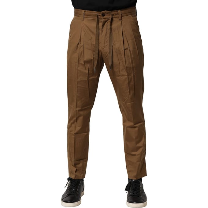 Ontspannen Pasvorm Casual Katoenen Broek