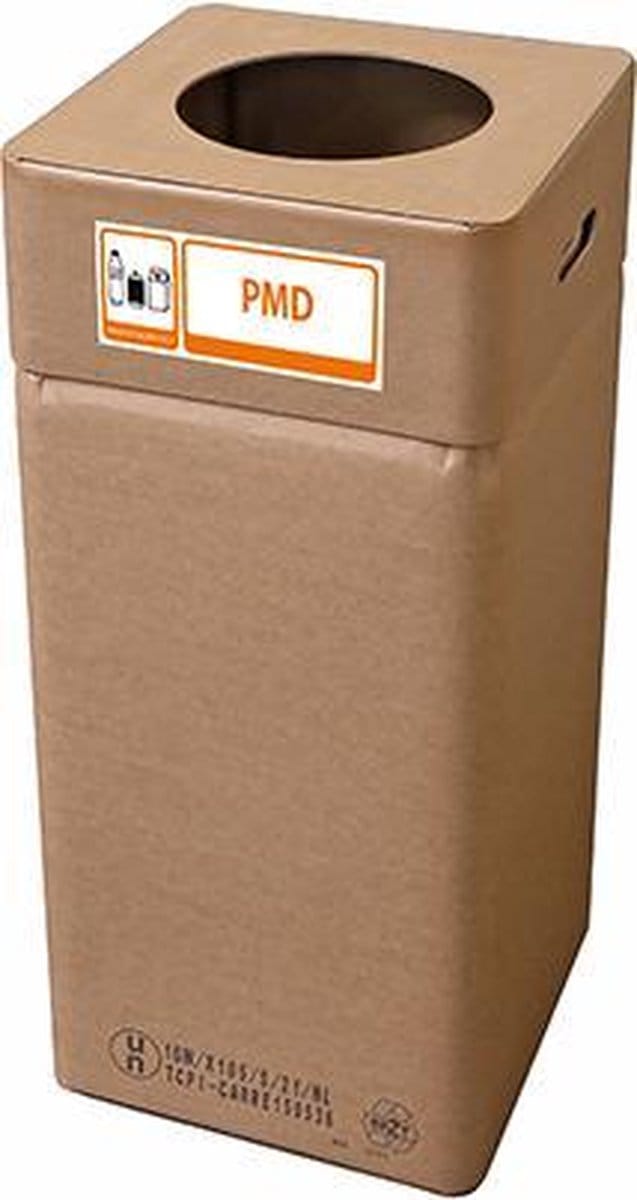 Afvalbak karton, Afvalbox PMD (hoog 80 cm herbruikbaar)