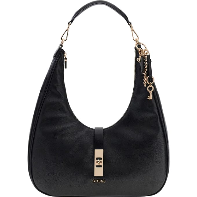GUESS schoudertas Brooke Hobo Black zwart