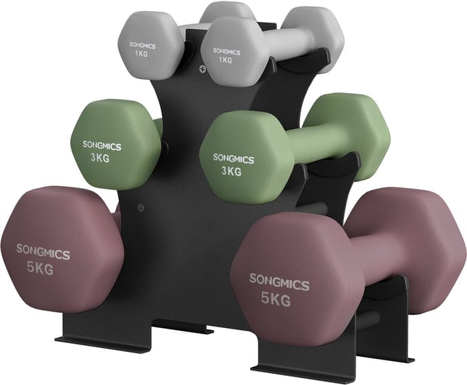 SONGMICS - Dumbells - Dumbells Set - Neopreen Coating - Voor Krachttraining Thuis