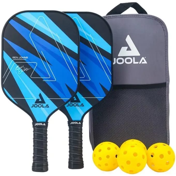 JOOLA - Pickleball - BEN JOHNS BLUE LIGHTNING PADDLE SET