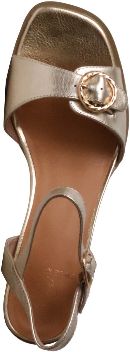 Brooke leren sandalen met hak