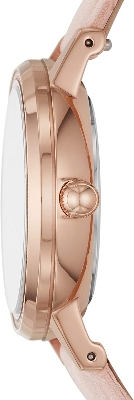 Fossil Gwen ES4877 Horloge - Leer - Roze - Ø 34 mm