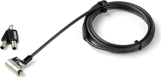 StarTech 2 meter Kabelslot met Sleutel - K-Slot - Nano - Wedge