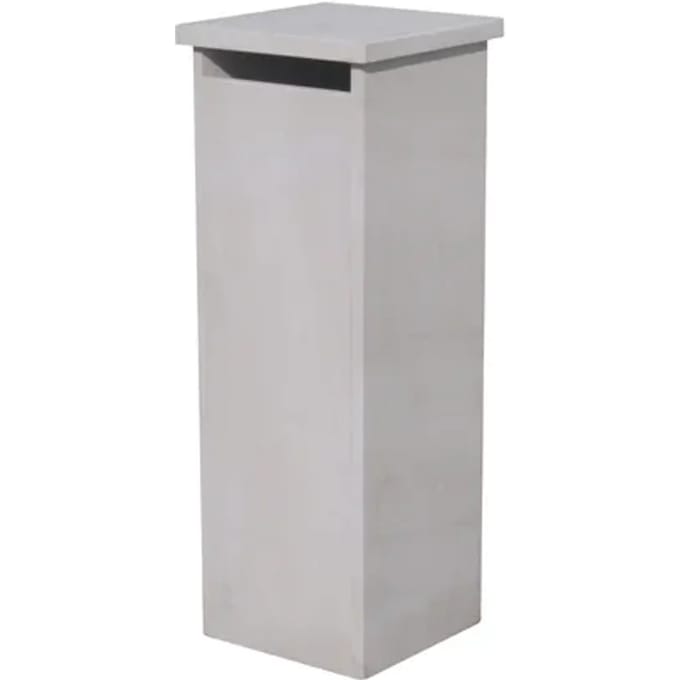 Staande Brievenbus Palma - Natuursteen - Wit - 32x98x32cm