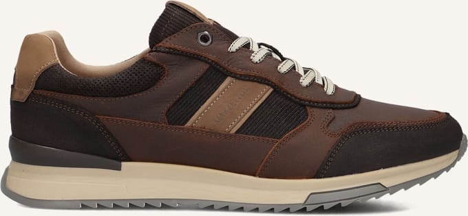 Mazzeltov Zagreb Sneakers Heren - Leren Sneaker - Bruin - Maat 43