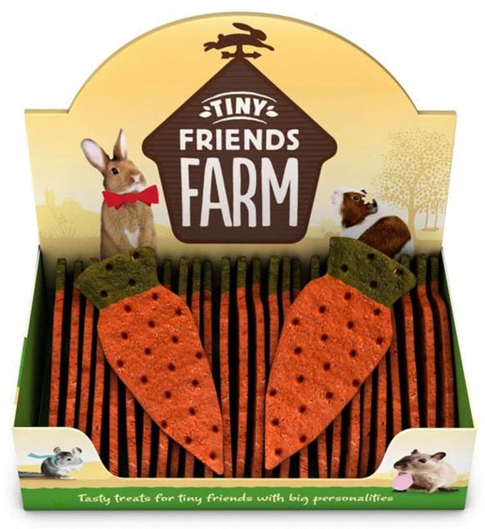 Tiny Friends Farm Giant Carrot - Knaagdiersnack - 15x5 cm 28 g