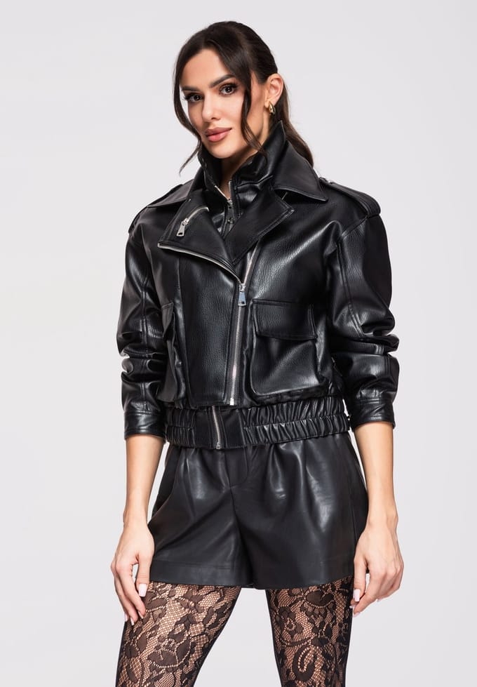 OMBRE Jas - Regular Fit - Polyurethaan - Lange Mouw Zwart M/L