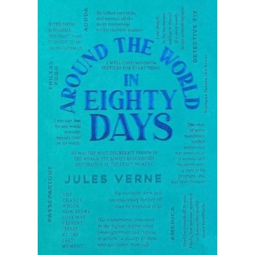 Around The World In Eighty Days - Word Cloud Classics - Jules Verne