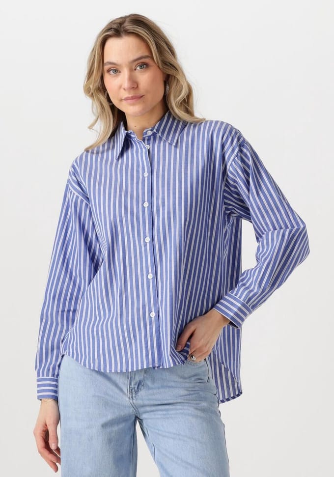 Moves Almira Shirt 4254 Dames - Jurken - Blauw - Maat 40