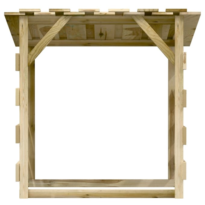 vidaXL - Pergola's - met - dak - 3 - st - 100x90x100 - cm - geïmpregneerd - grenenhout