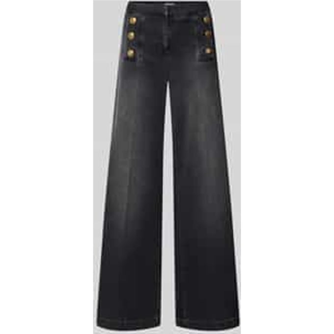 Wide & loose fit jeans van katoenmix model 'BRIDGET'