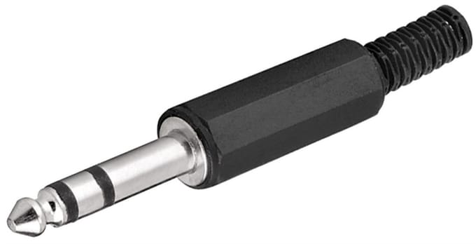 S-Impuls 6,35mm Jack (m) connector - plastic - 3-polig / stereo