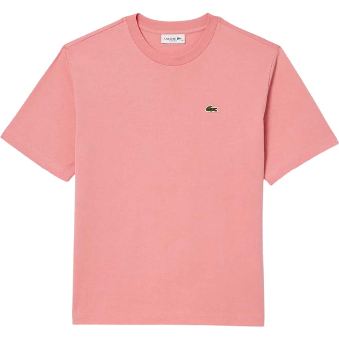 Lacoste Dames/Dames Pima Katoen Relaxed Fit T-Shirt (Roze)