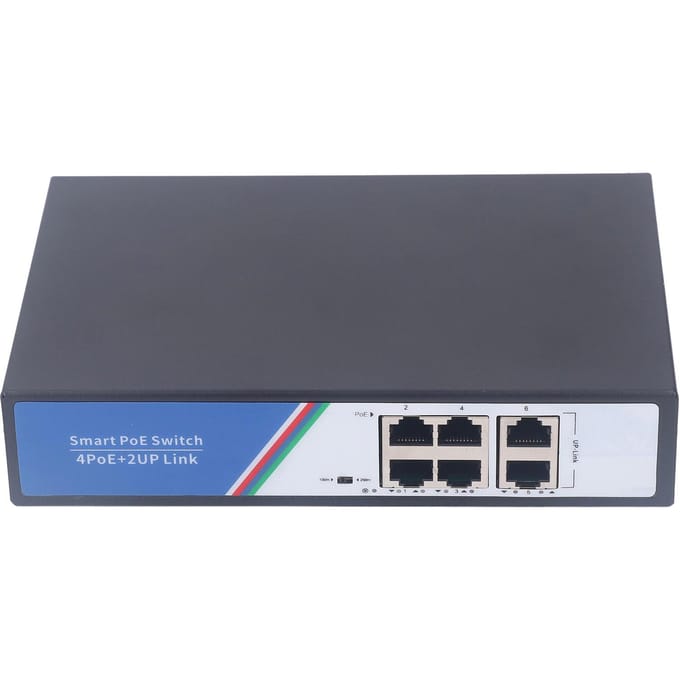 Ethernet Switch 6 Poort 12Gbps Schakelcapaciteit Switcher Netwerk Splitter Plug and Play 100?240V