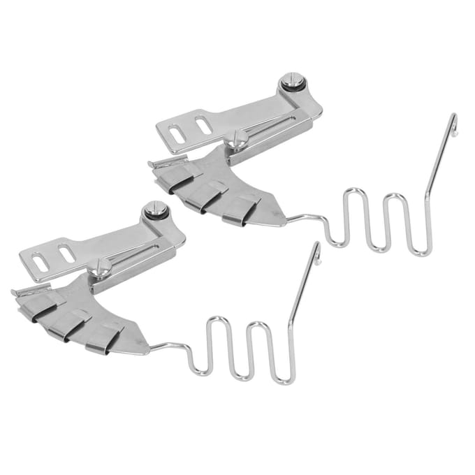 2 Stuks Lockstitch Naaimachine Binder 30mm 4 in 1 Spiegel RVS Dubbelgevouwen Binder voor Vlakbed Naaien white
