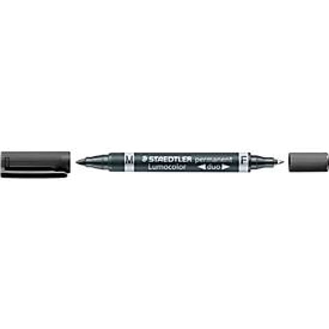Permanente markeerstift Staedtler Lumocolor 348-9 Zwart (10 Stuks)