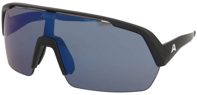 Zonnebril Alpina Turbo HR Black Matt/Blue Mirror