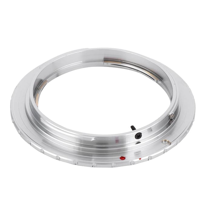 OM-EOS Koperen Lensvatting Adapterring voor Olympus OM Lens naar voor Canon EOS EF Vatting SLR Camera white