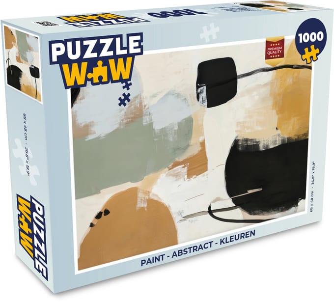 Puzzel Paint - Abstract - Kleuren - Legpuzzel - Puzzel 1000 stukjes volwassenen