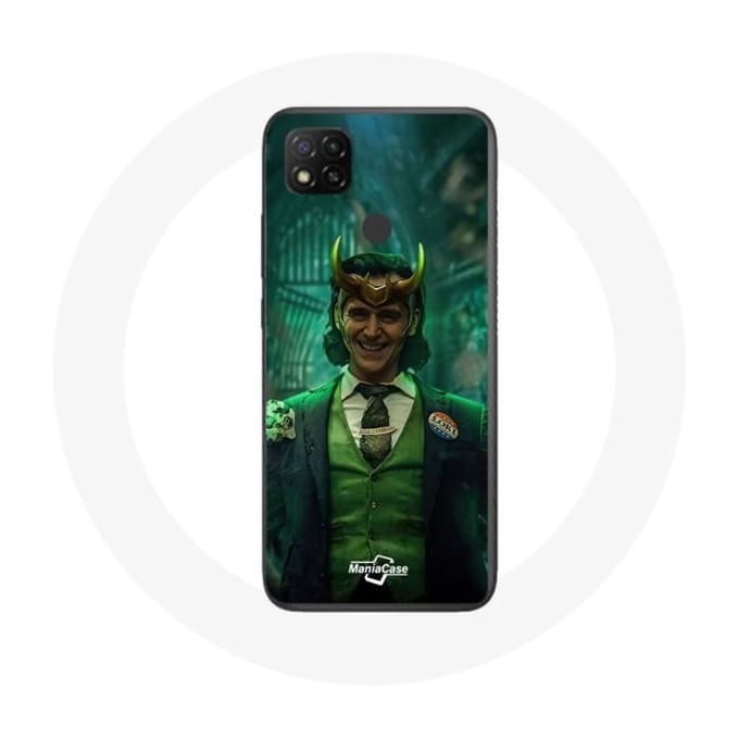 Coque pour Xiaomi Redmi 9C Loki Thor Ragnarok avec Casque Affiche Personnage Série Saison 1