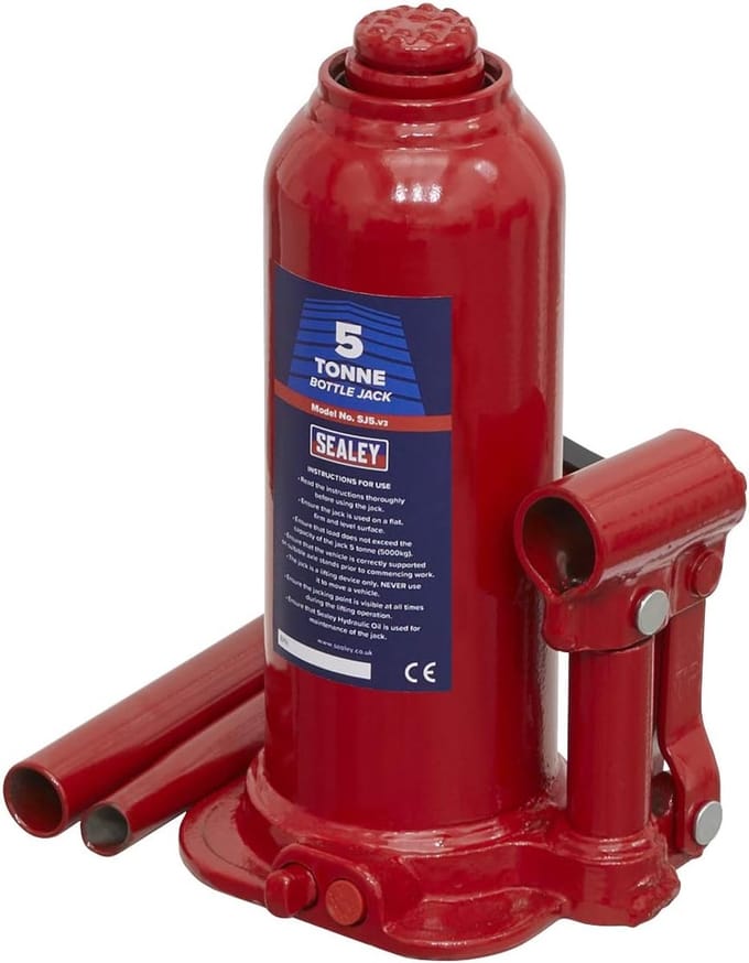 Fleskrik - Krik - Voertuigen Hefen - Overbelastingsklep - 3 Ton - Rood