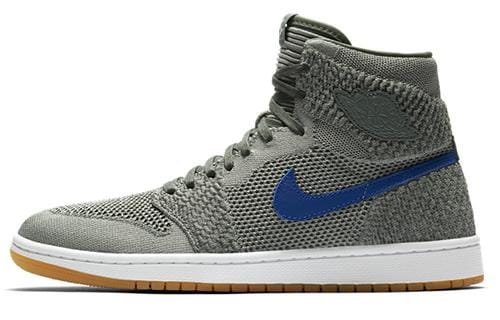 Jordan 1 Retro High Flyknit Vert Argile (GS) 36 gray