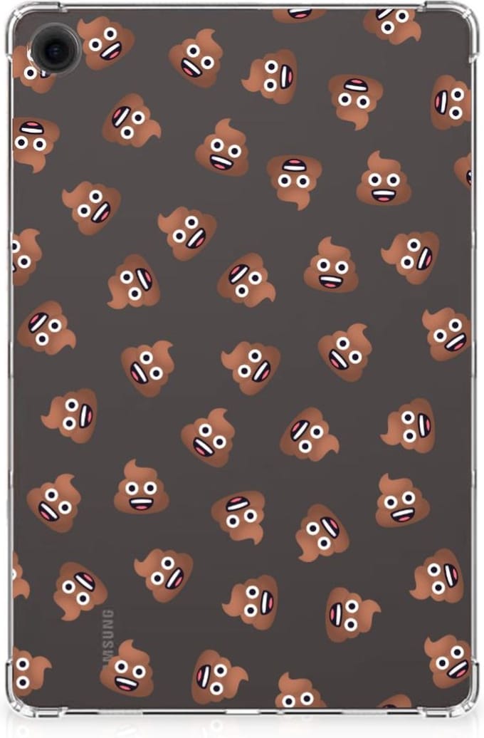 Hippe Hoes voor Samsung Galaxy Tab A9 Plus Poep Emojis