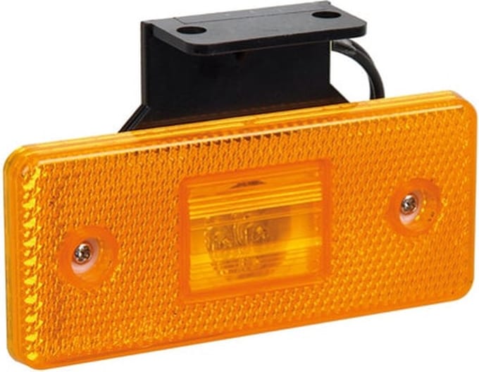 LED zijlicht oranje 106x46 24V