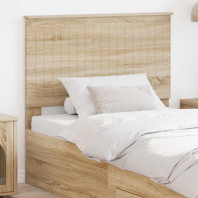 vidaXL Hoofdbord Sonoma Eiken Bewerkt hout