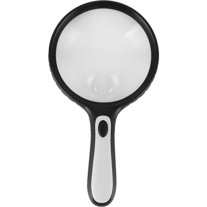 Vergrootglas Professioneel Groot Kijkgebied Gelijkmatig Verlicht Handheld Vergrootglas met 4 LED
